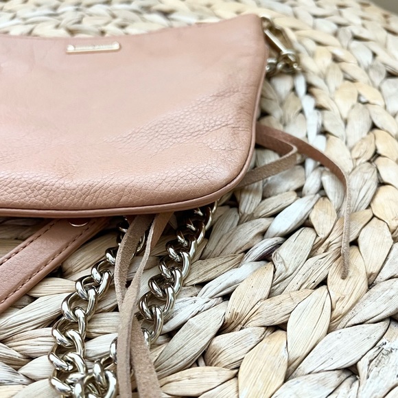 Rebecca Minkoff genuine soft pebbled leather tassel crossbody bag - Picture 5 of 9